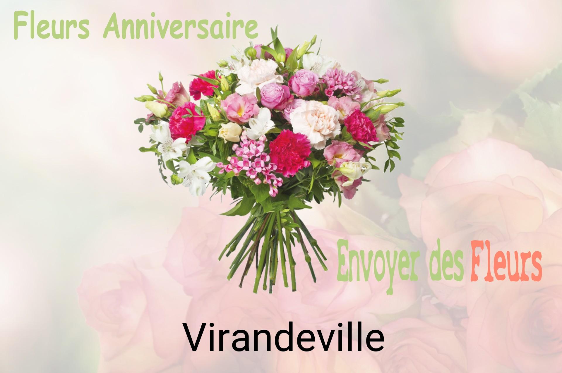 Bouquet de fleurs d’anniversaire livré à Virandeville